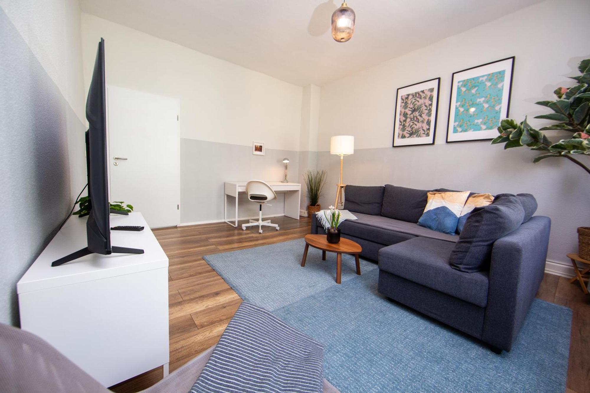 Grossraum-Apartments Mit 2Sz, Wz, Kueche, Smart-Tv, Parken, Etc Эрфурт Номер фото